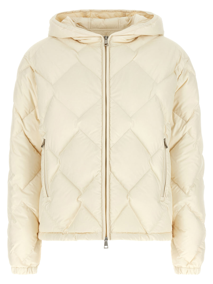 White Polyester Full-Length Jacket Clothing
