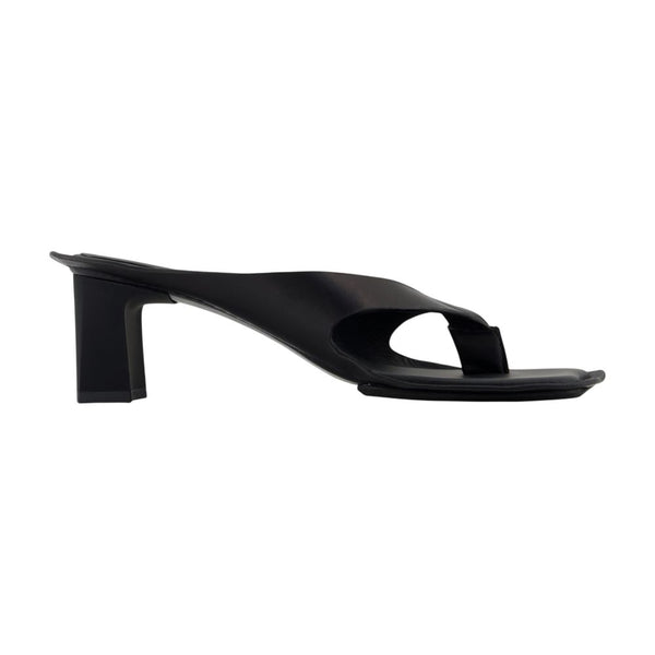MM6 Maison Margiela Calfskin sandal in black