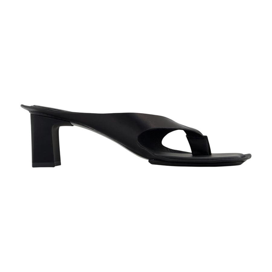 MM6 Maison Margiela Calfskin sandal in black