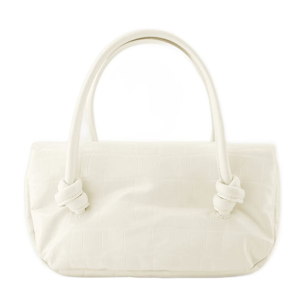 Jil Sander Calfskin shoulder bag in beige