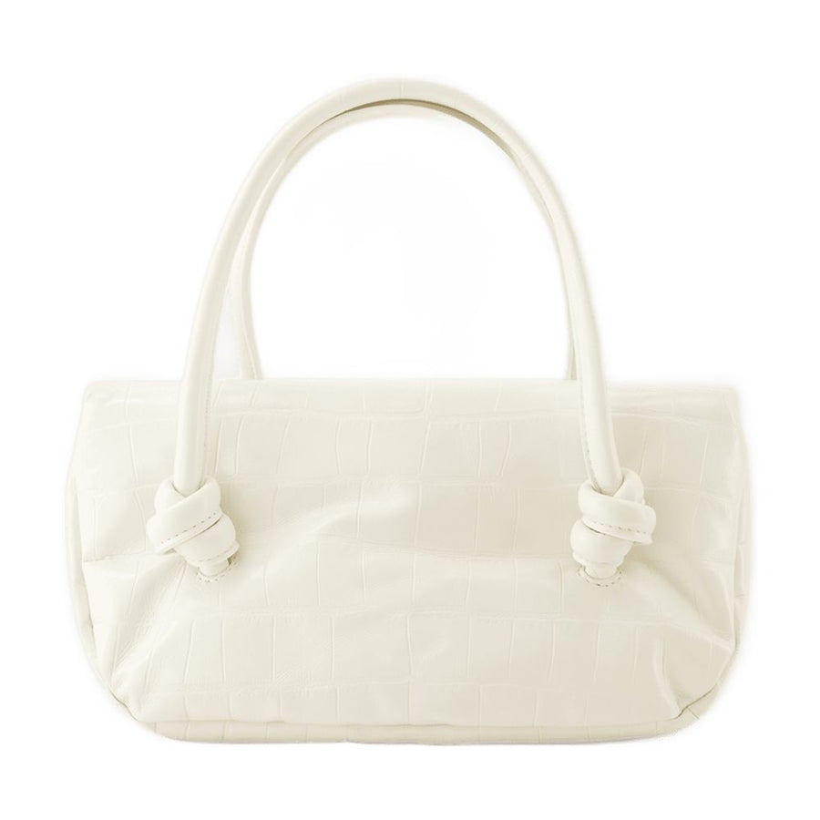 Jil Sander Calfskin shoulder bag in beige