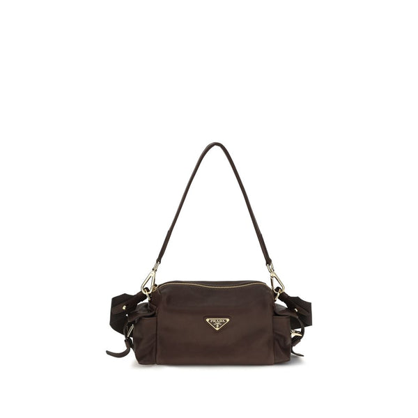 Prada 100% Nappa Leather (Calf Bos Taurus) shoulder bag in brown