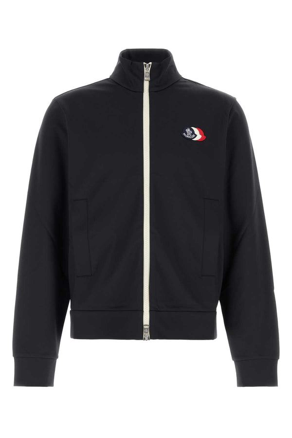Moncler Cardigan 53% Nylon sweatshirt in black