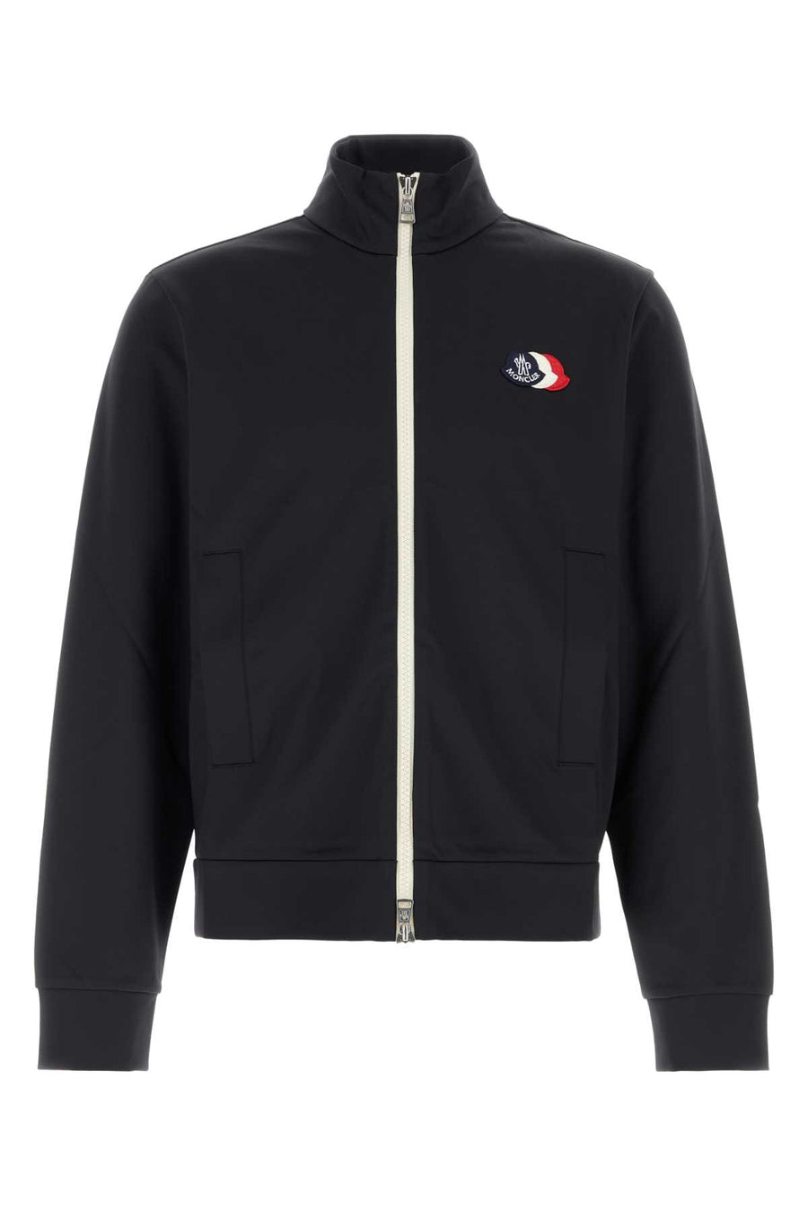 Moncler Cardigan 53% Nylon sweatshirt in black