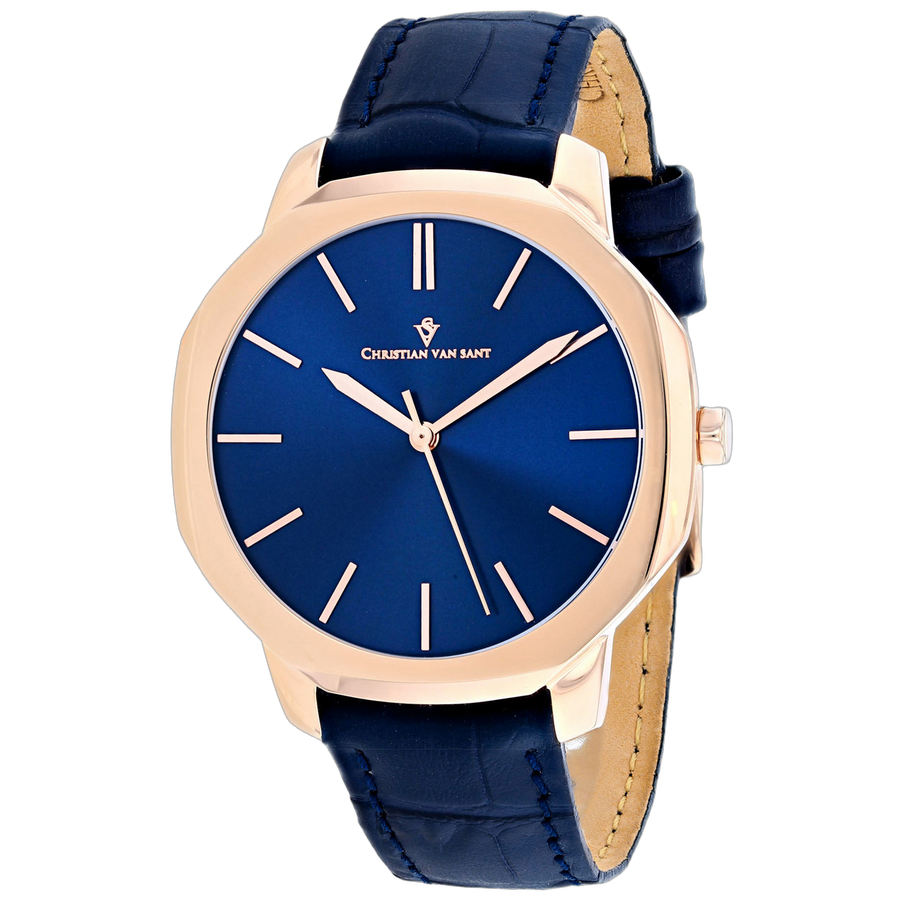 Christian Van Sant Stainless steel case watch in blue