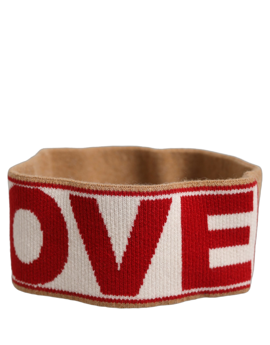 Dolce & Gabbana 90% Cashmere headband in beige
