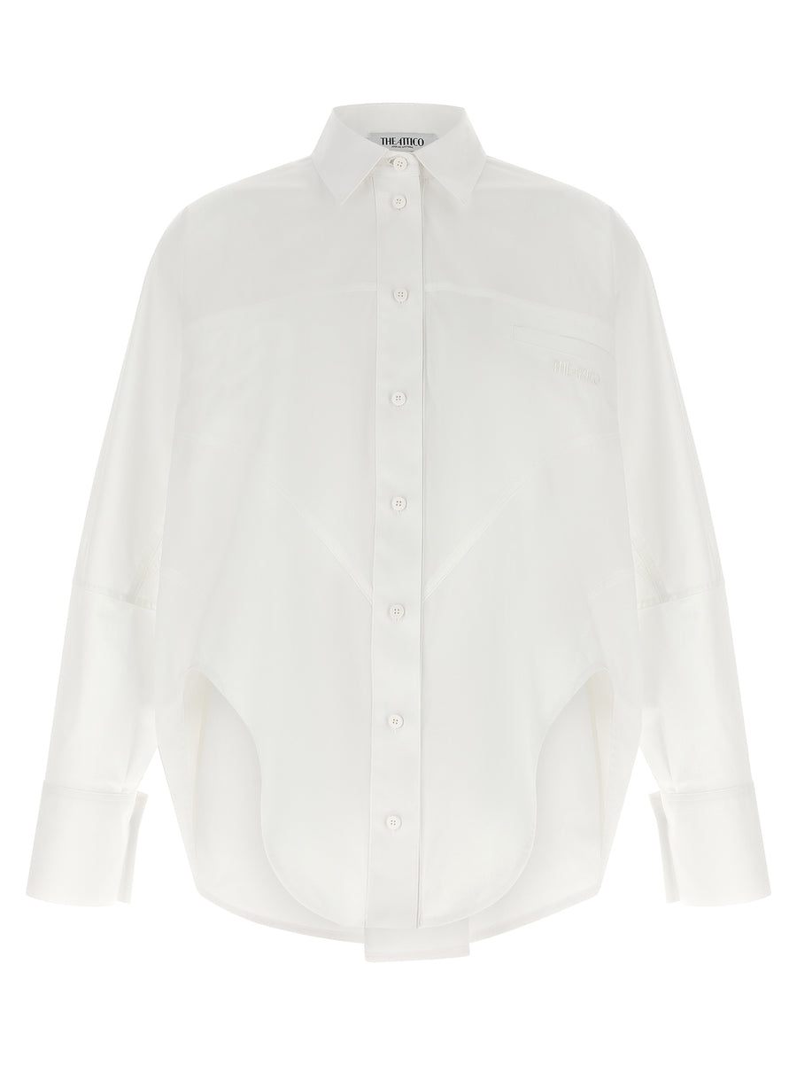 The Attico Cotton shirt in white