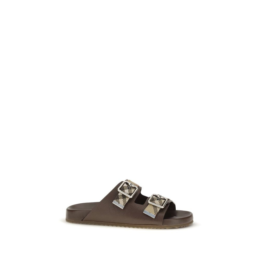 Burberry 70% Goatskin sandals in brown