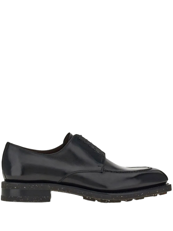 Ferragamo Calfskin derby shoe in black