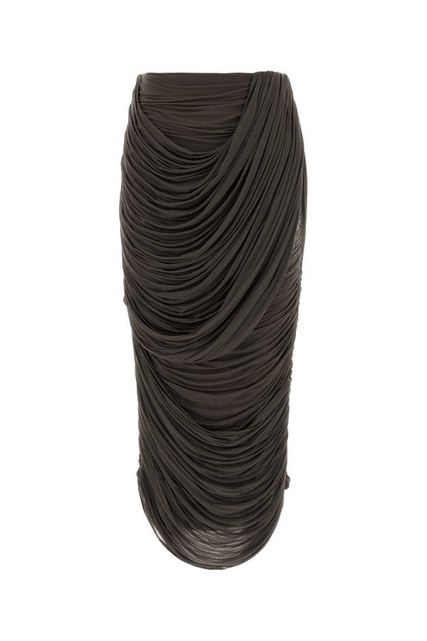 Magda Butrym 92% Cupro 8% Elastane skirt in brown