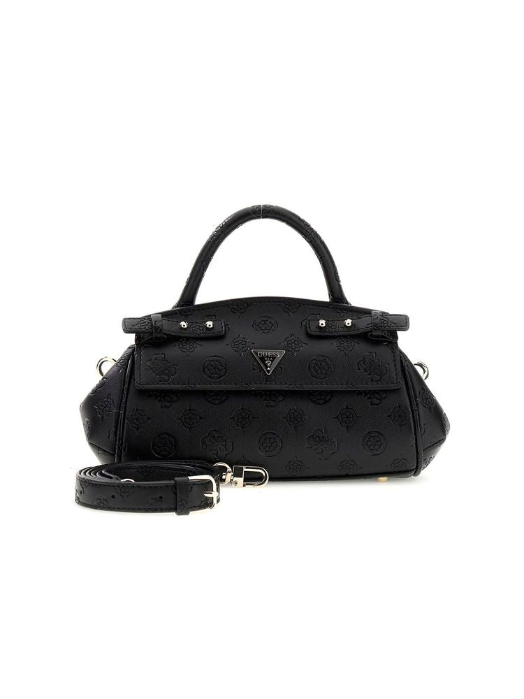 Guess 100% Polyurethane top handle bag in black
