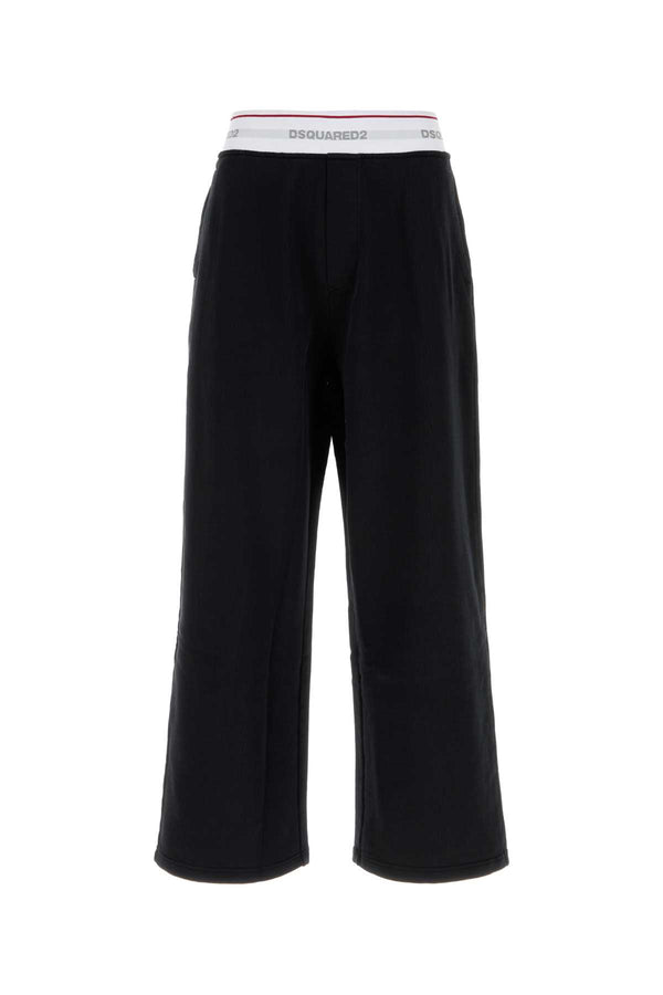 Dsquared2 Elastic 100% Cotton joggers in black