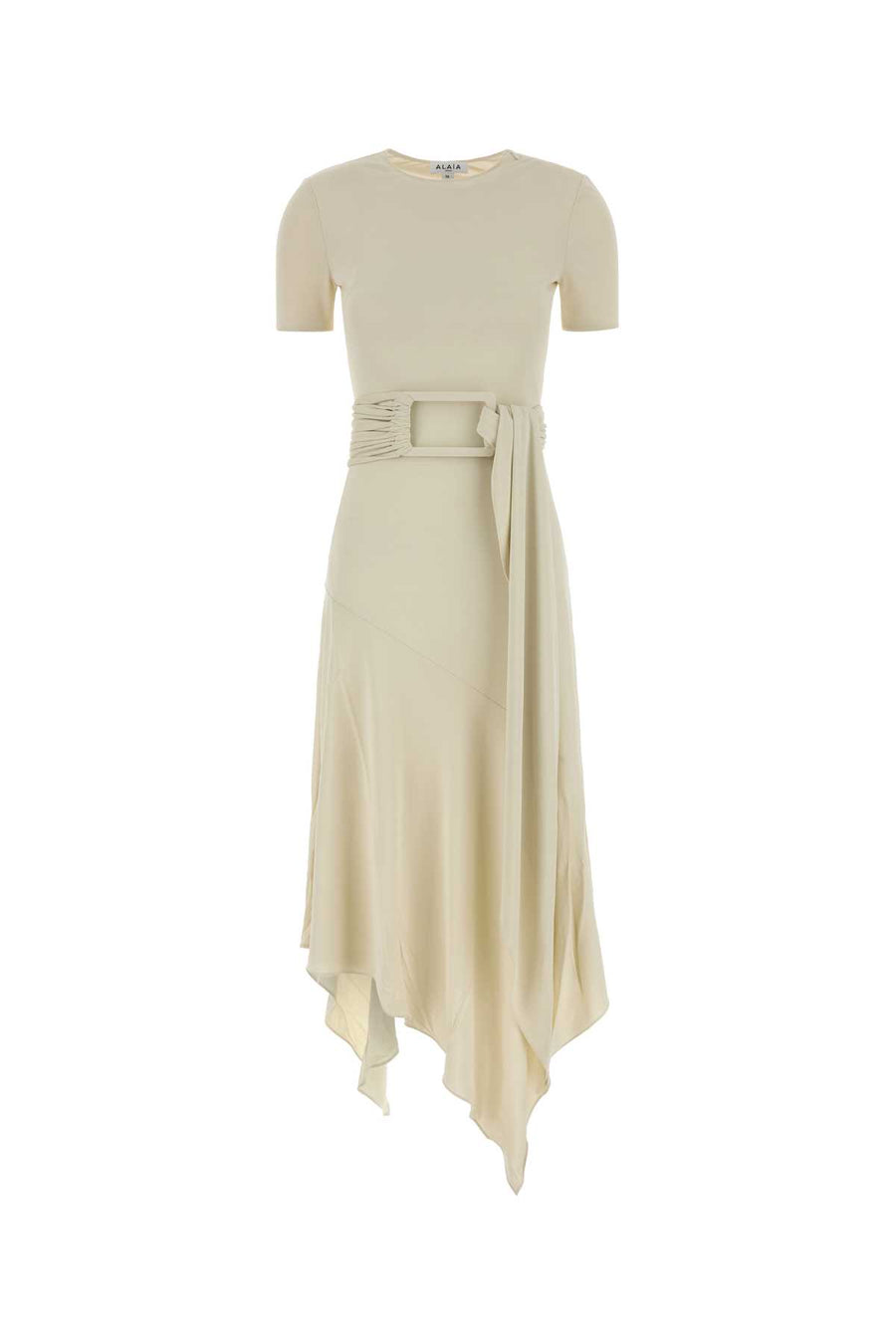 Ivory Jersey Dress Blanccreme Exterior: Viscose Abiti
