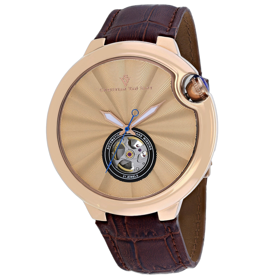 Christian Van Sant Stainless steel case watch in rose gold