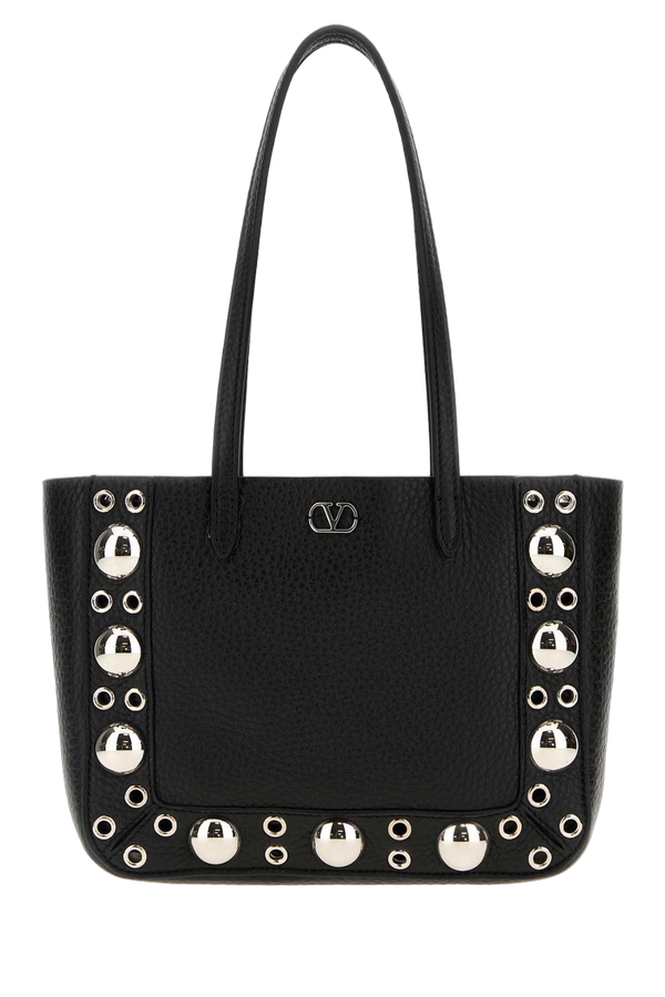 Valentino Garavani Exterior: 100% Calf tote bag in black