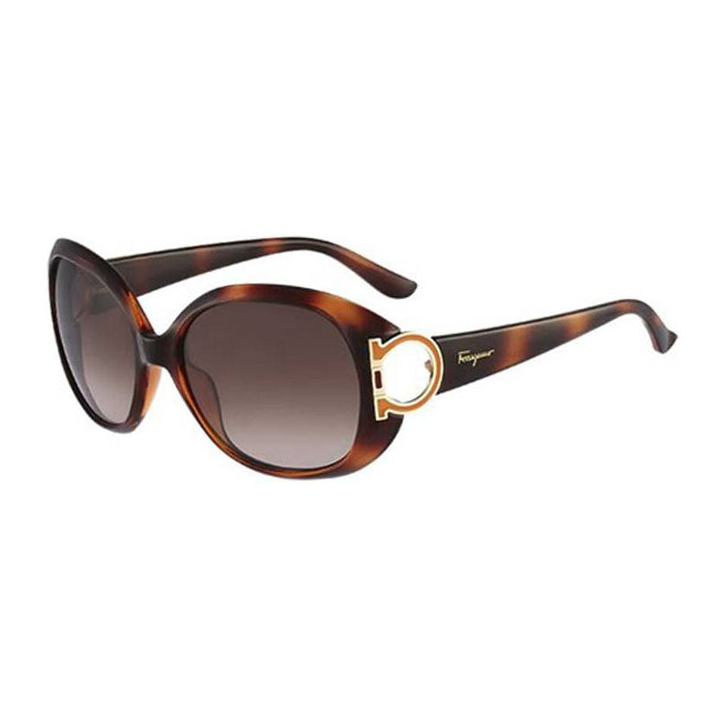 Ferragamo SF668001 sunglasses in brown