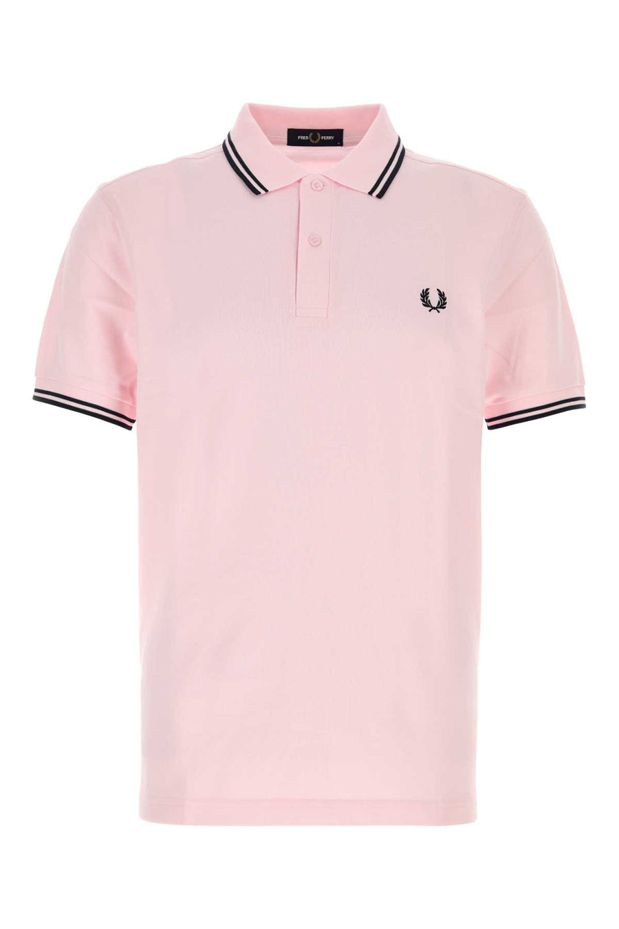 Light Pink Piquet Polo Shirt Icedpinknvynvy Exterior: Cotton