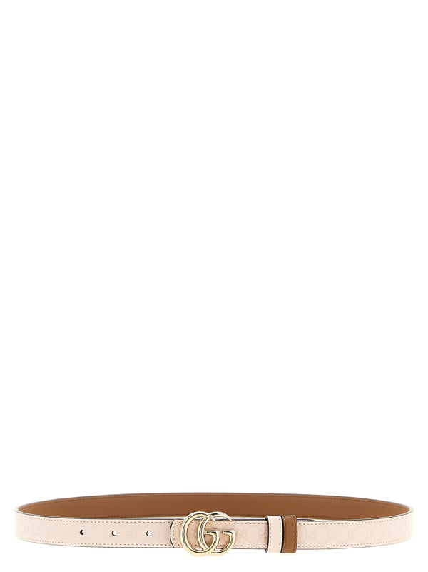 Gucci 100% calfskin leather belt in beige