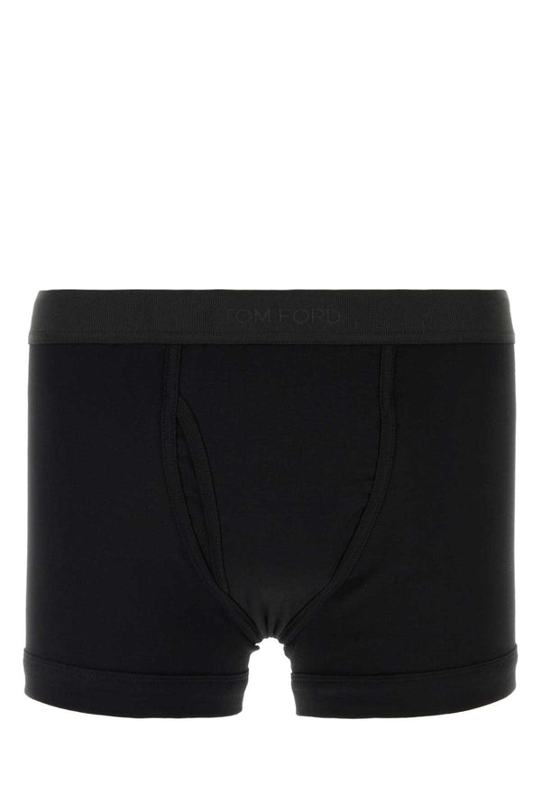 Tom Ford 95% Cotton boxer shorts in black