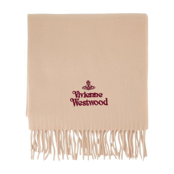 30x180 Scarf - Vivienne Westwood Wool Beige Accessories /