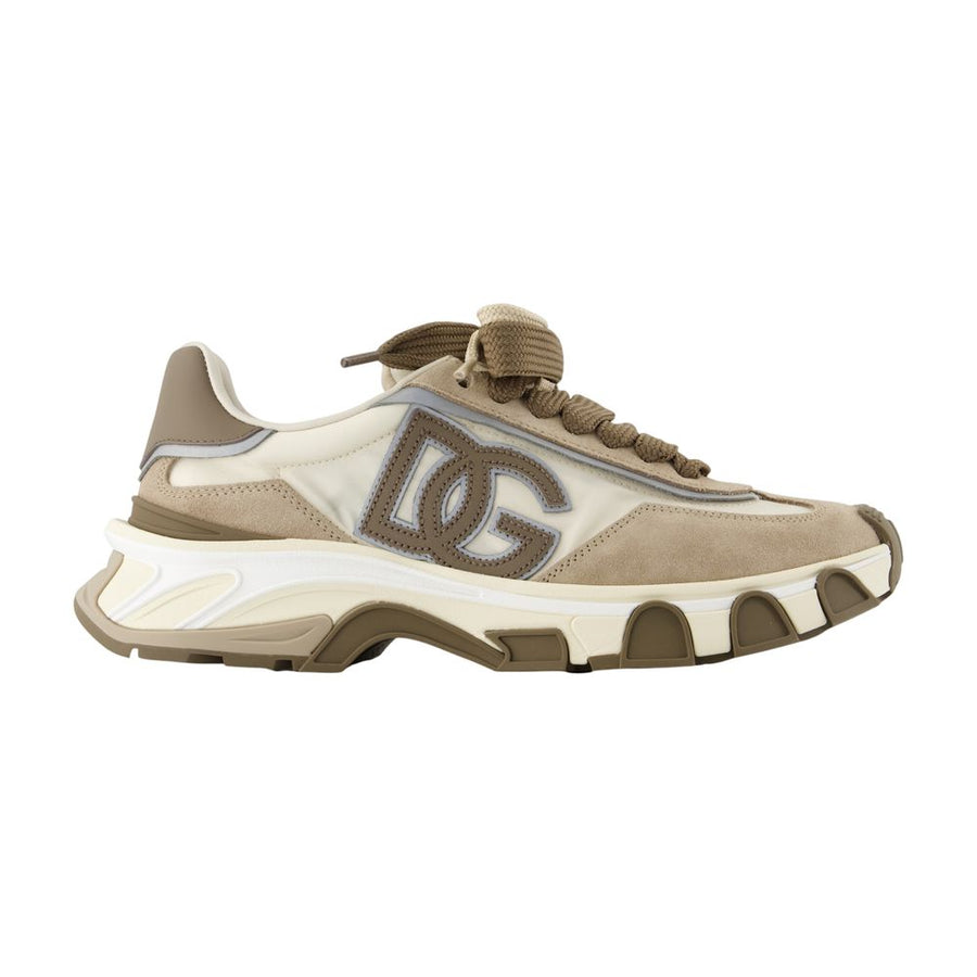 Dolce&Gabbana Calfskin sneaker in beige