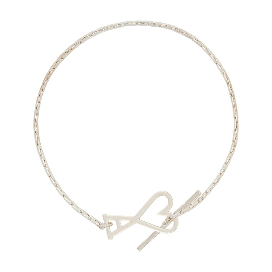 AMI Paris brass bracelet in silver
