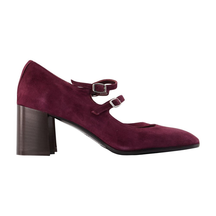 Alice Flex Pumps - Carel Leather Burgundy Shoes /