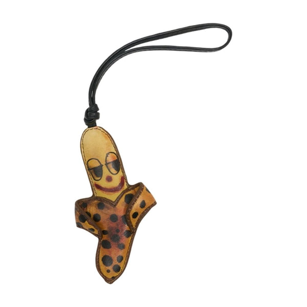 Zadig & Voltaire Calfskin keychain in yellow