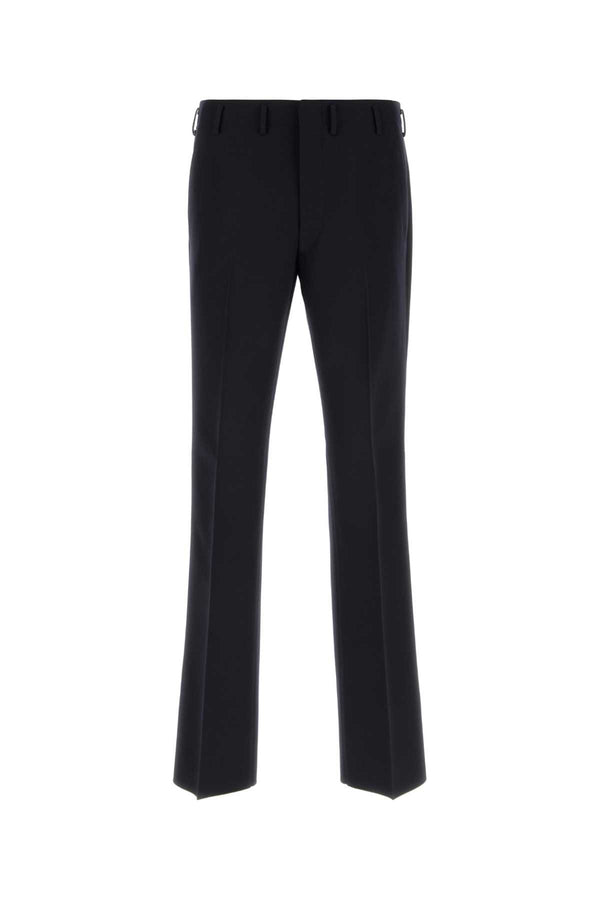 Midnight Blue Wool Pant Bleu Exterior: Virgin Pantaloni
