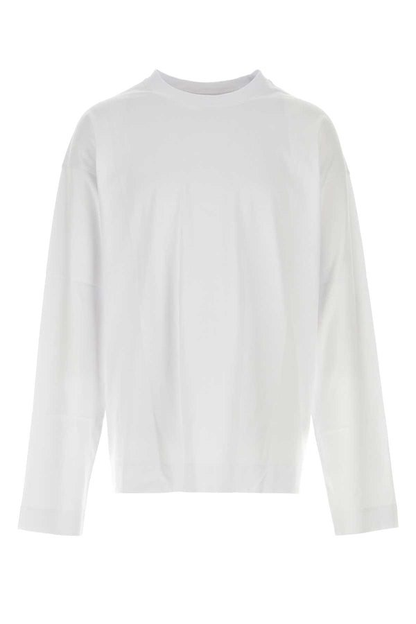 White Cotton Oversize Hegland T-Shirt Exterior