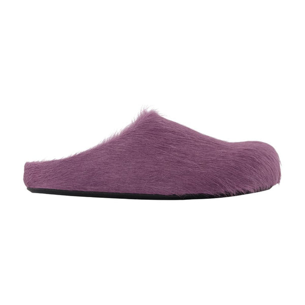 Marni Calfskin slipper in purple