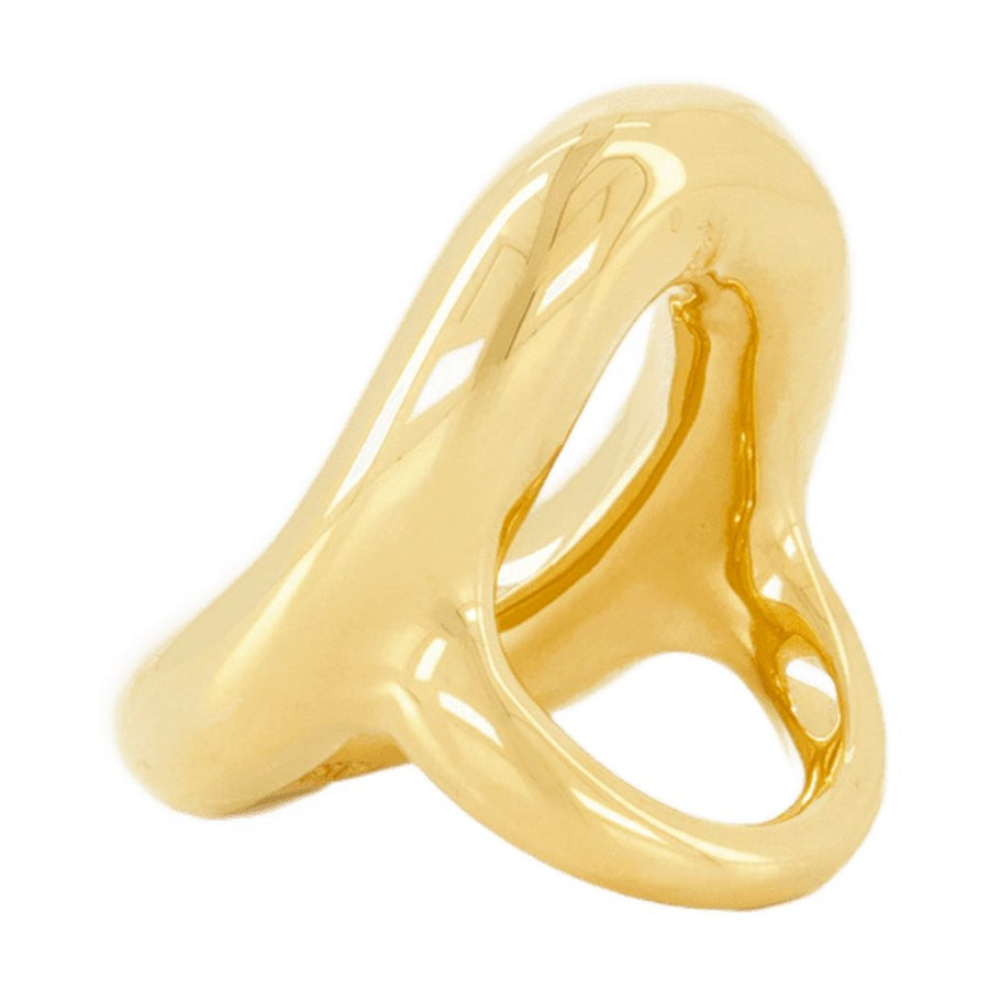 Rabanne Brass ring in gold