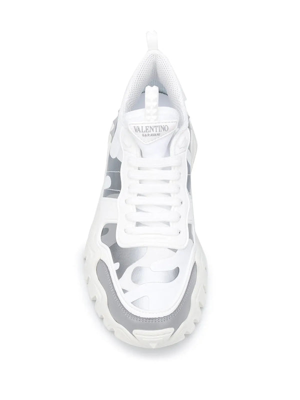 Valentino Calf leather sneaker in white