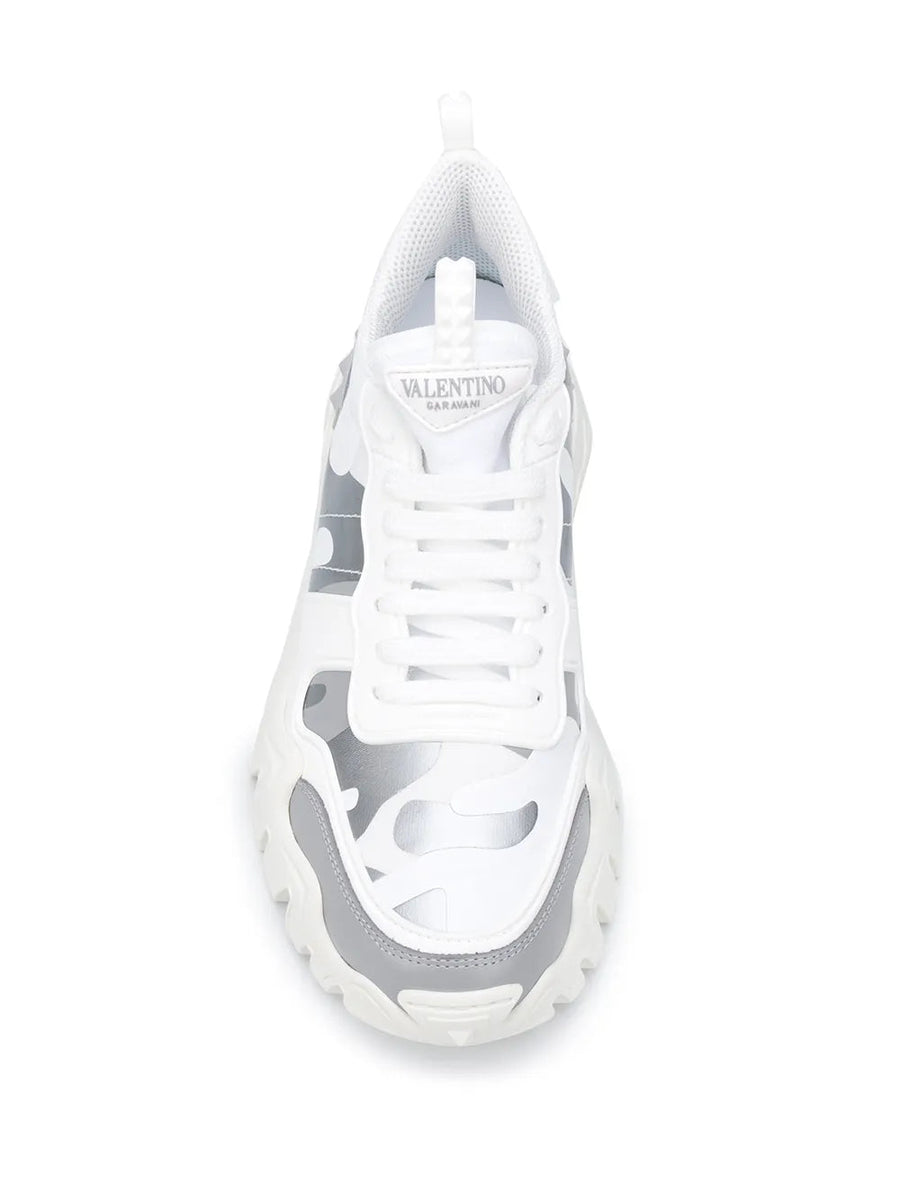 Valentino Calf leather sneaker in white