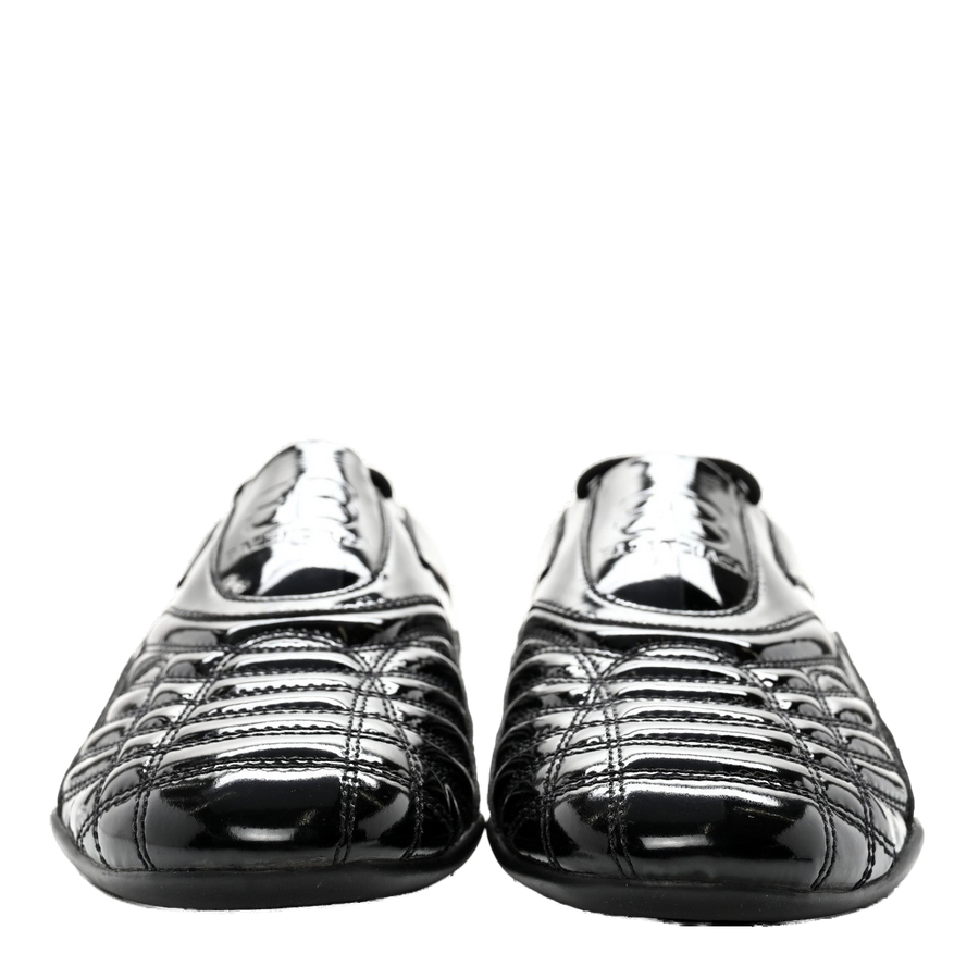 Balenciaga Patent technical polyurethane sneakers in black