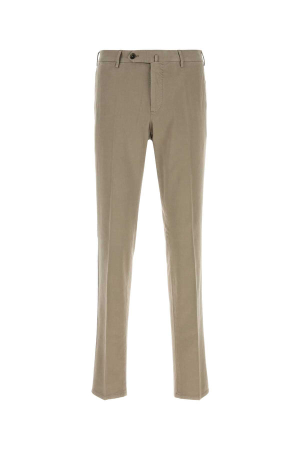Dove Grey Stretch Cotton Blend Pant Tortora Pantaloni
