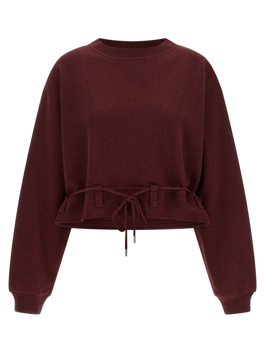Dries Van Noten 100% Cotton sweatshirt in bordeaux