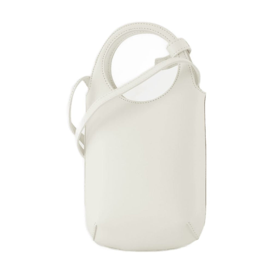 Courreges Calfskin handbag in white