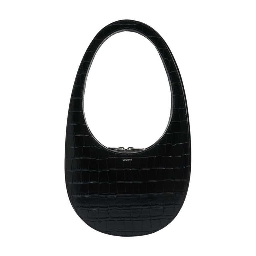 Coperni Calfskin shoulder bag in black