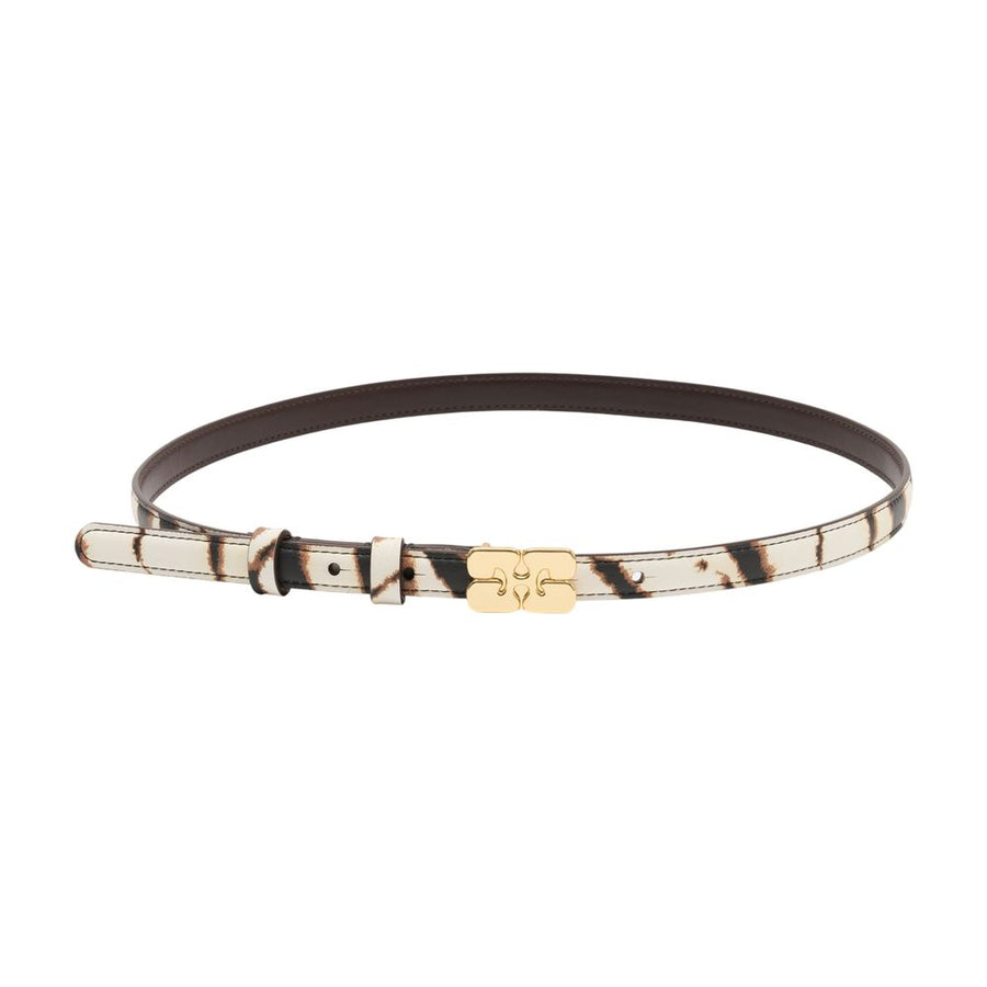 Ganni Synthetic belt in ivory