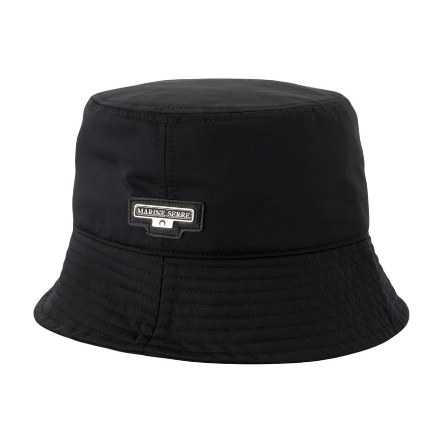 Marine Serre UHG065ACWOV0081-BK99 Synthetic bucket hat in black