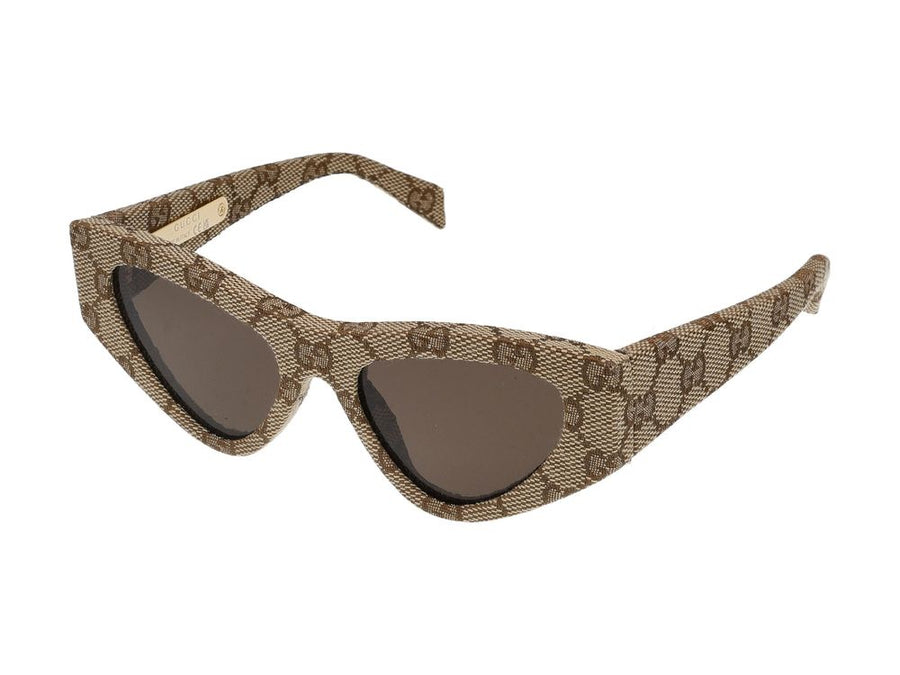 Gucci GG2019S GG monogram jacquard sunglasses in beige