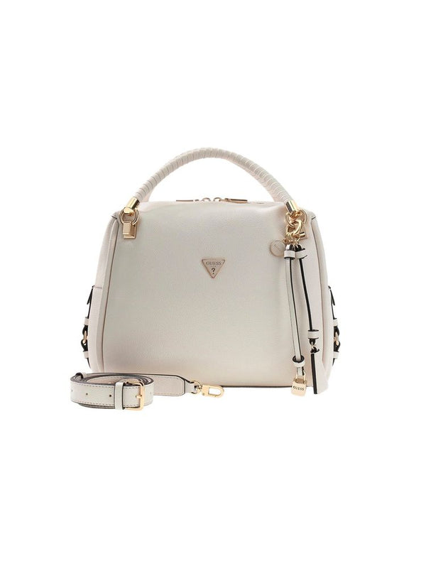 Guess 100% Polyurethane top handle bag in white