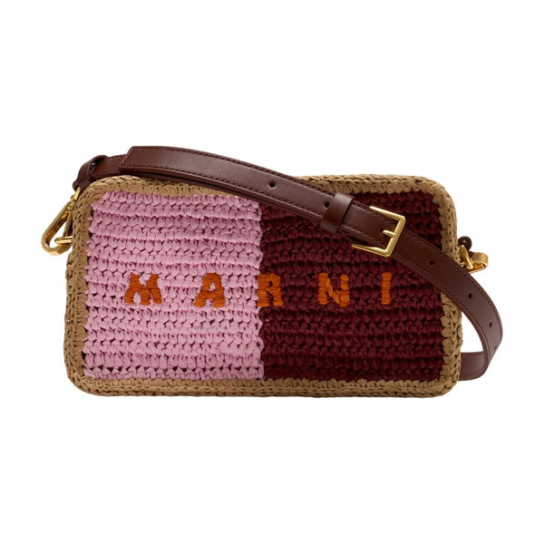 Marni Calfskin crossbody bag in multicolor