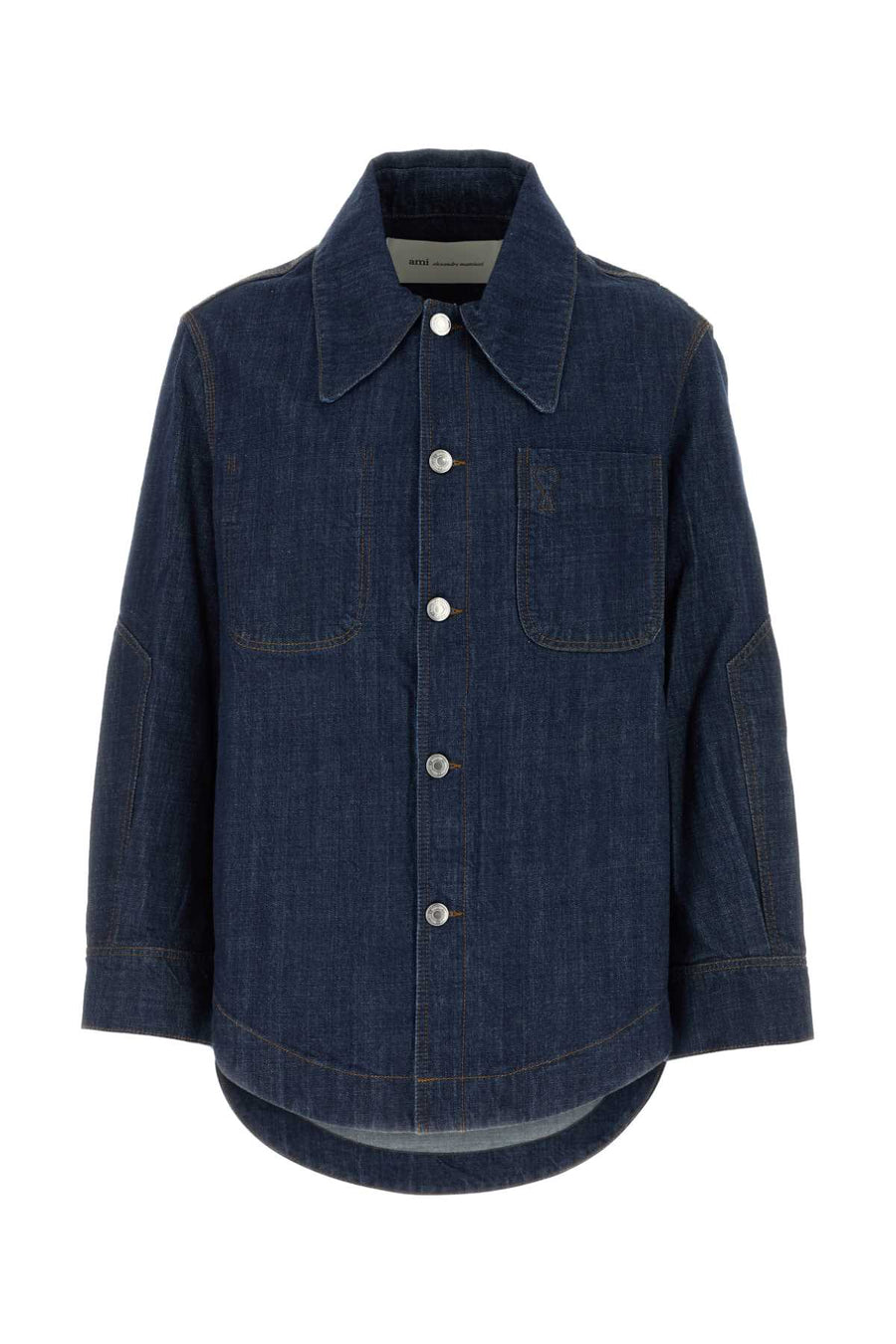 AMI Paris 100% Cotton shirt in navy