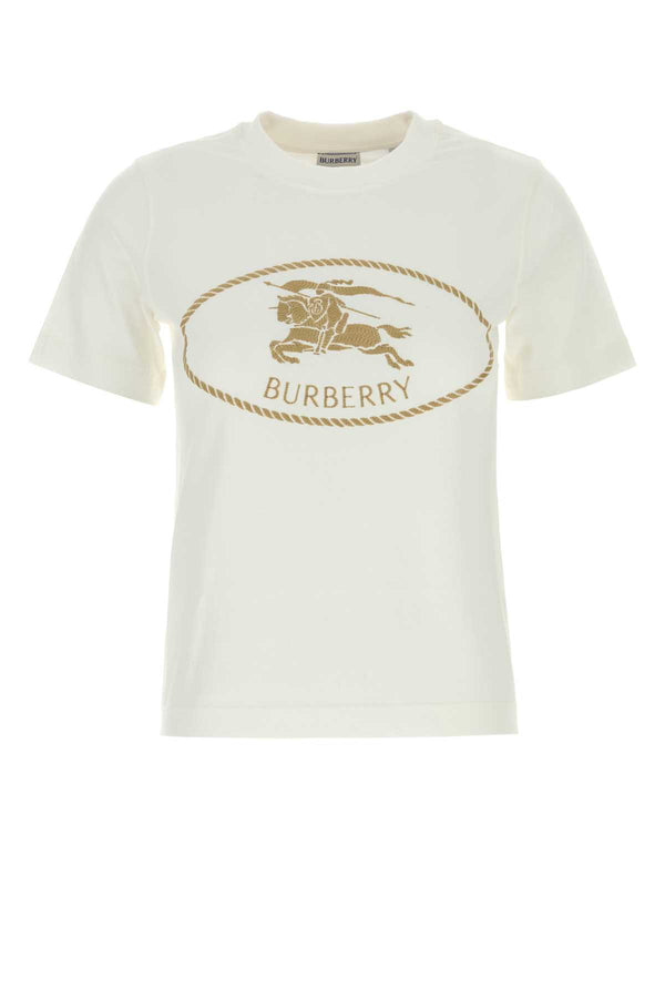 White Cotton T-Shirt Chalk Exterior