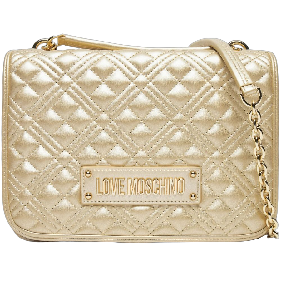 Love Moschino 100% Polyurethane shoulder bag in gold