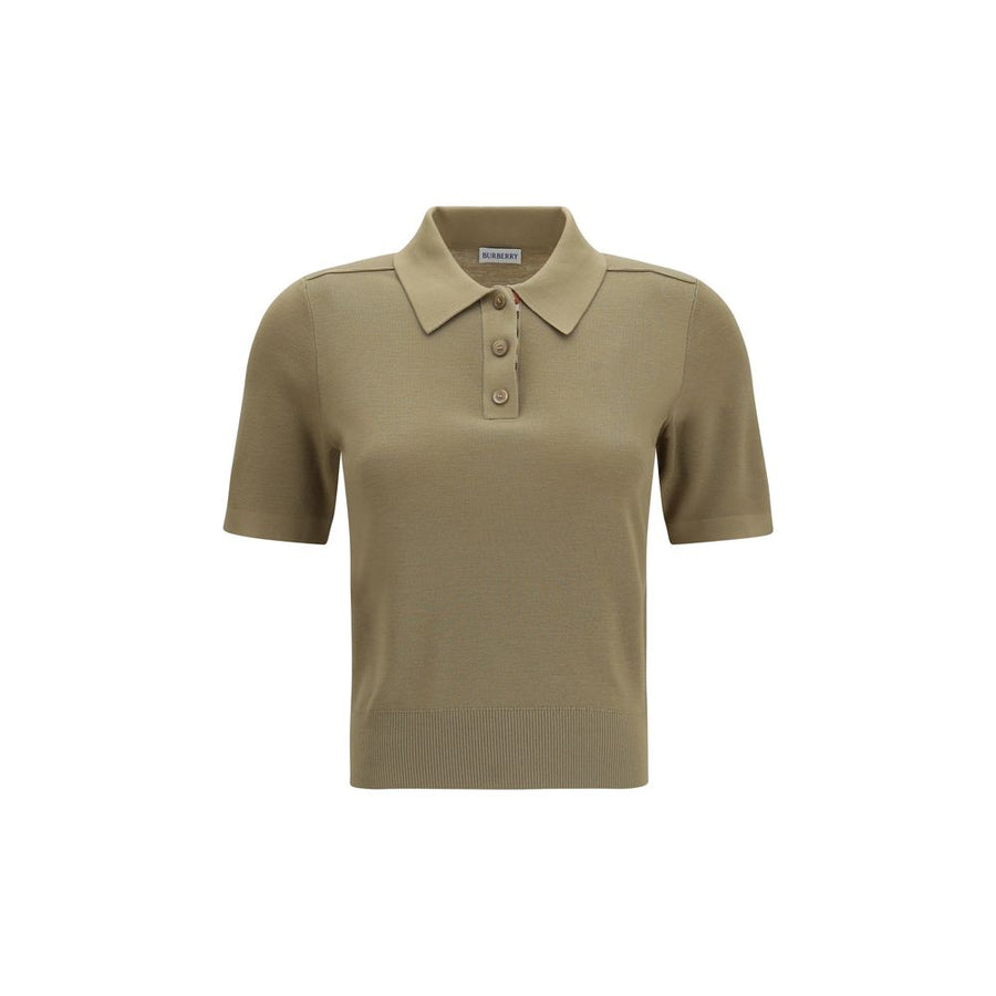 Burberry 100% Merino Wool polo in beige