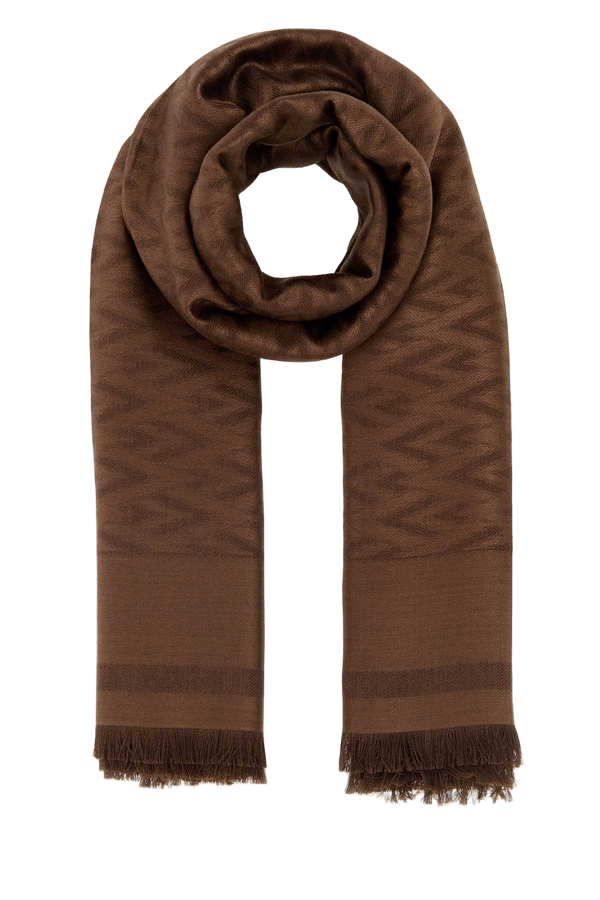Valentino Garavani Toute 60% Silk scarf in brown
