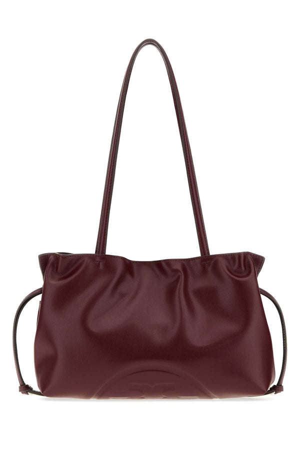 Tory Burch Recycled Exterior: 46% Recycled polyester shoulder bag in burgundy